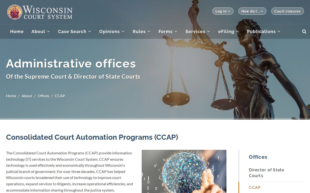 Door County criminal docket access through Wisconsin CCAP and WCCA