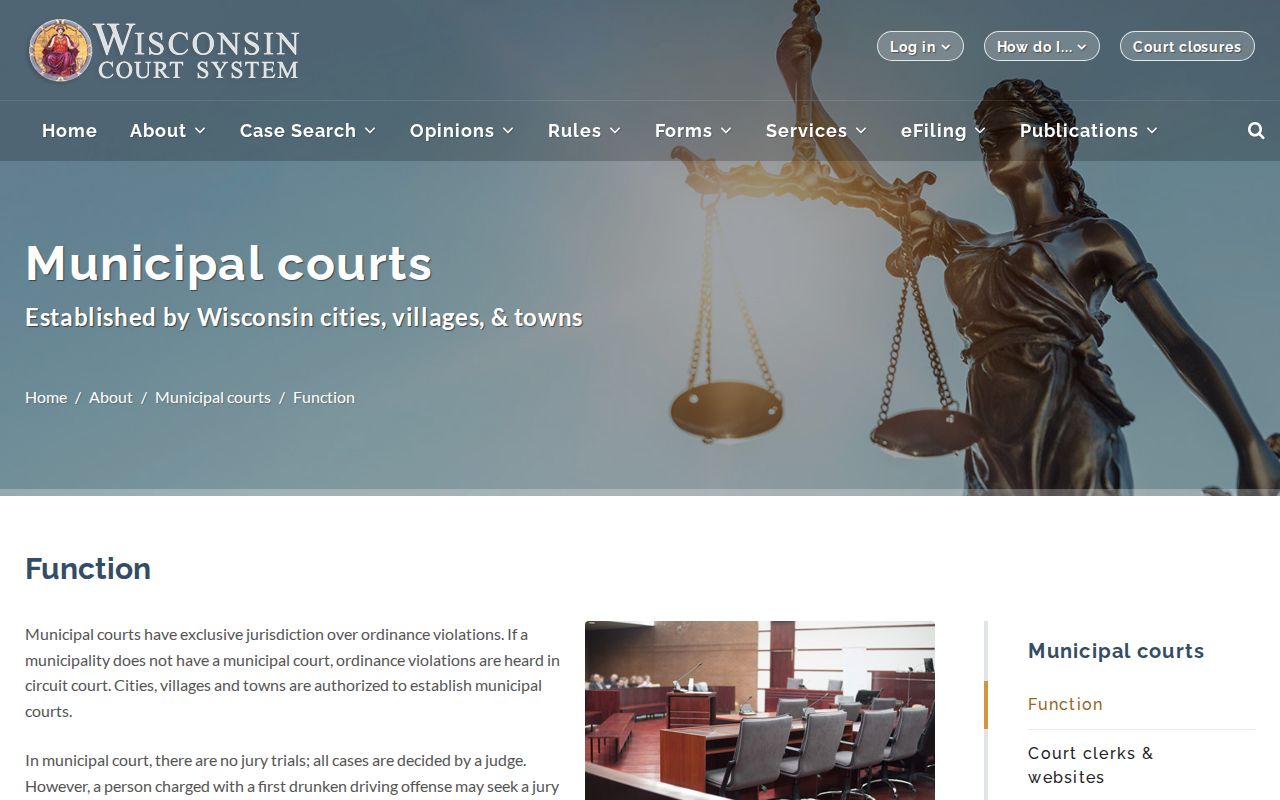 Sturgeon Bay court docket municipal-to-circuit fallback rule