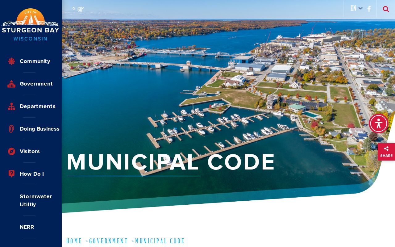 Sturgeon Bay municipal code source beside court docket records